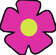 Drifting Pink Flower Small